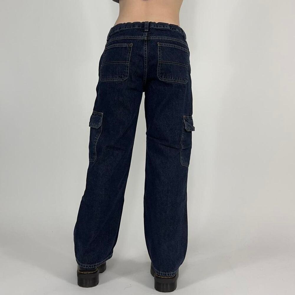Y2K Wrangler Blue Husky-Fit Utility Cargo Pants
